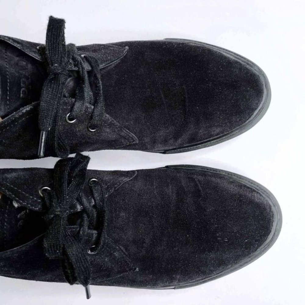 ⚡️SOLD⚡️ prada all black suede high top sneaker boots - size 10 - Picture 3 of 9